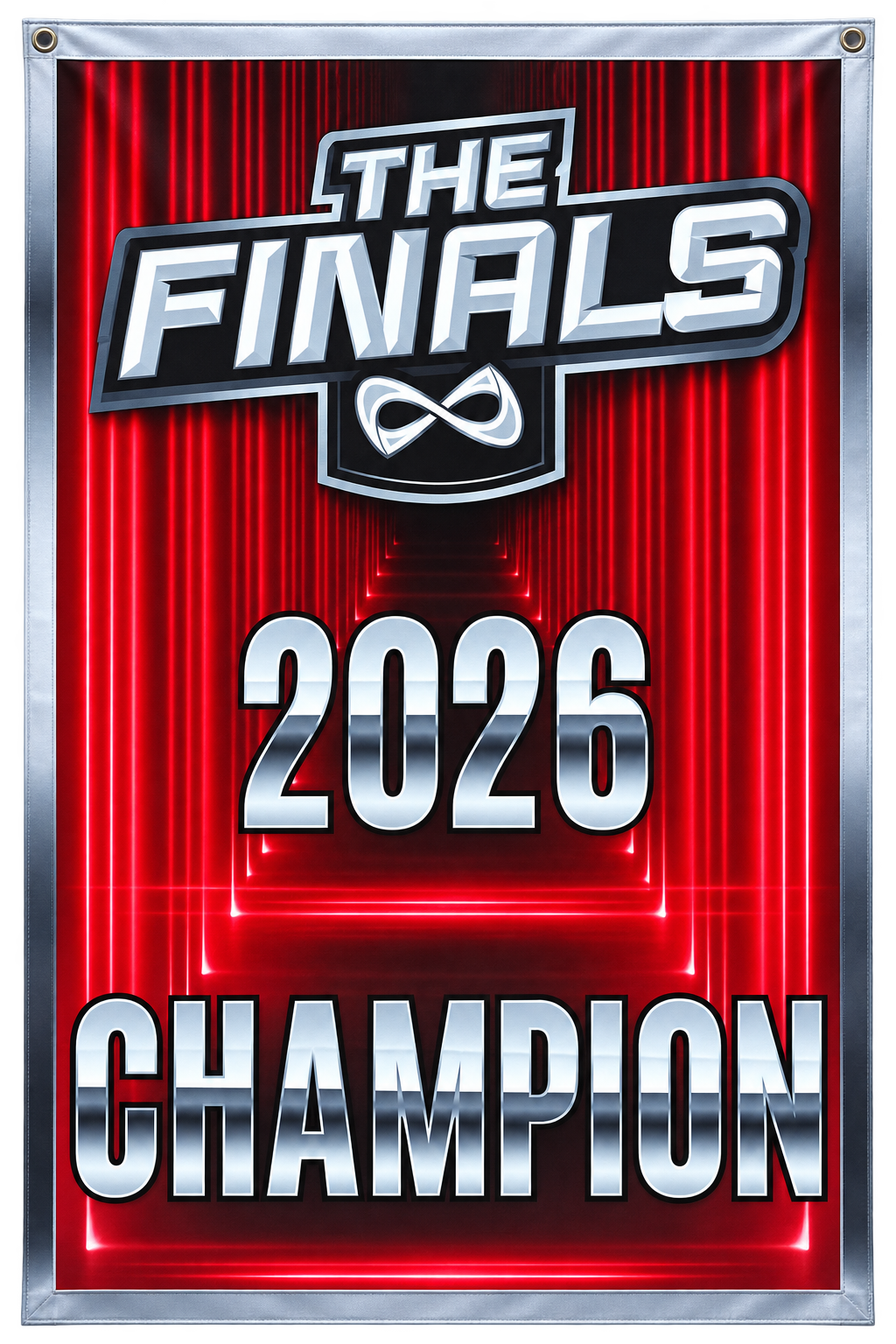 Bander&iacute;n oficial The Finals Champion 2026