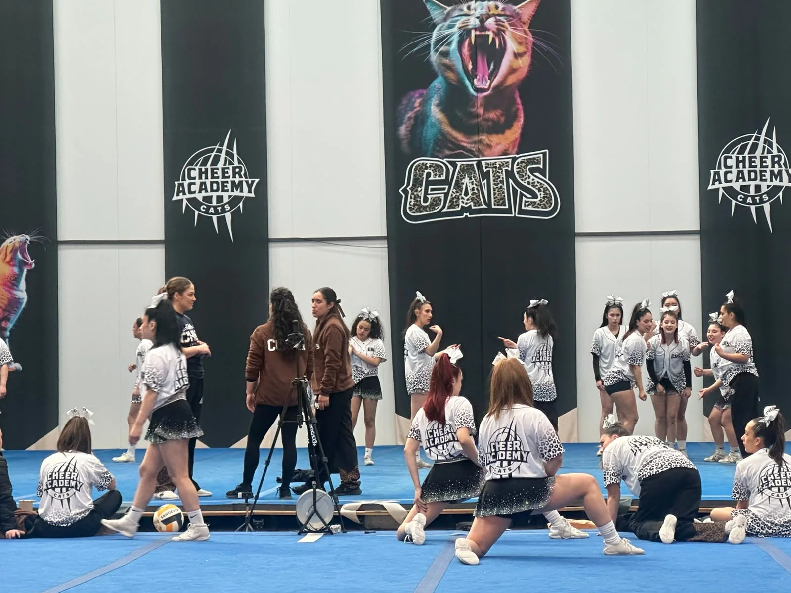 Atletas y coaches de Cheer Academy CATS durante entrenamiento en Maip&uacute;